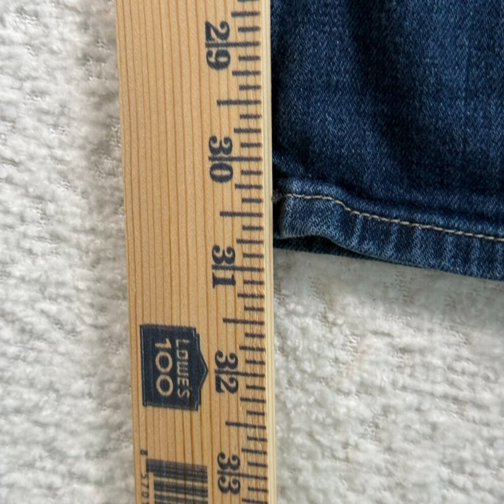 HUDSON womens ROXY Carly Straight Leg Mid-Rise Jean WM429DHK Dark Denim size 26 - Picture 5 of 12